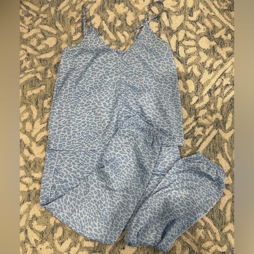Aerie Satin Jogger Pajama Set XS